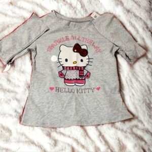 365 Hello Kitty Winter Christmas Gray Long sleeve girls size 8 NWT